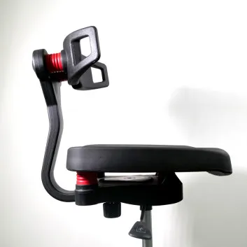 Fauteuil chaise de laboratoire Navailles Koncept noir