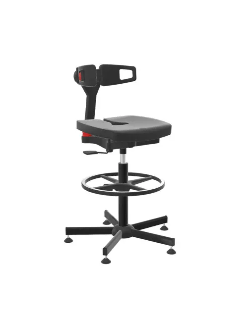 Fauteuil chaise de laboratoire Navailles Koncept noir