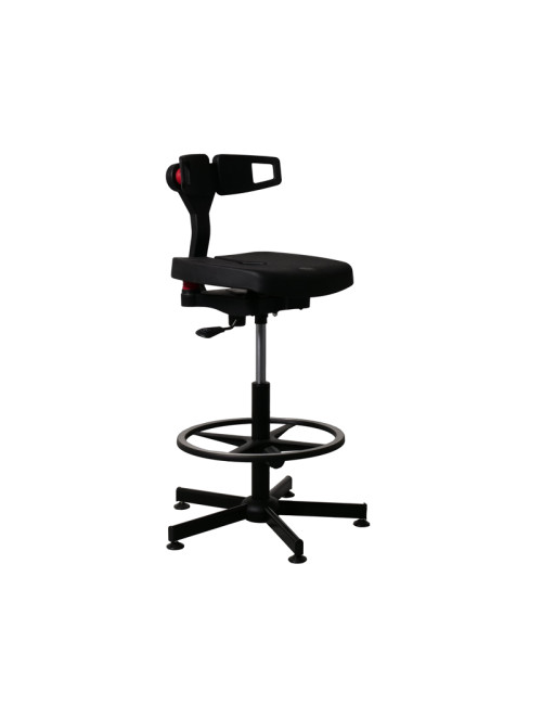 Fauteuil chaise de laboratoire Navailles Koncept noir