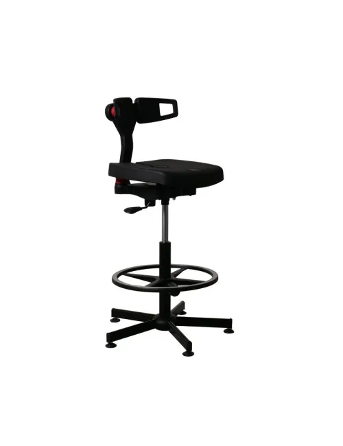 Fauteuil chaise de laboratoire Navailles Koncept noir