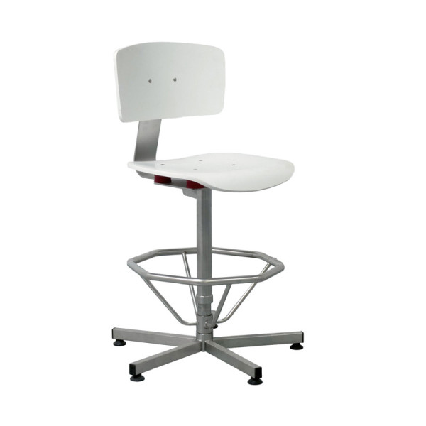Siège Navailles acier inoxydable inox blanc V-KORR