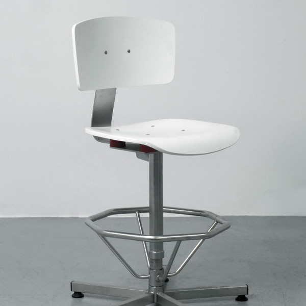 Siège Navailles acier inoxydable inox blanc V-KORR