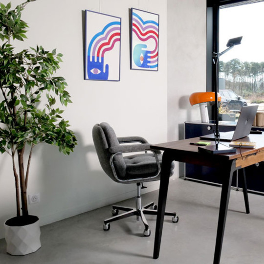 Fauteuil chaise de bureau Navailles Héritage 80 petit dossier - 12 finitions