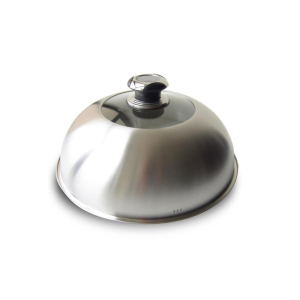 Cloche en inox Le Marquier cuisson à l'étouffée plancha - avec ou sans thermomètre