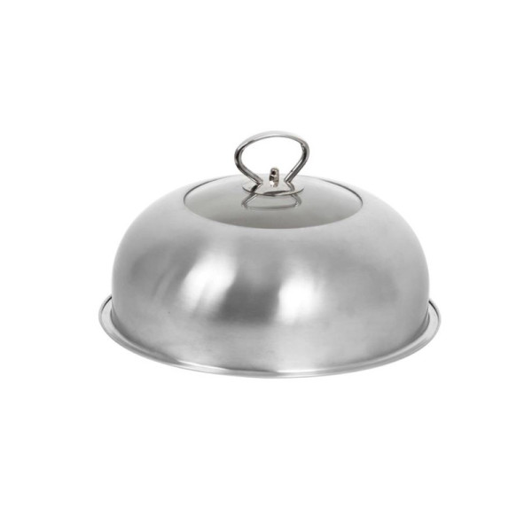 Cloche en inox Le Marquier cuisson à l'étouffée plancha - avec ou sans thermomètre