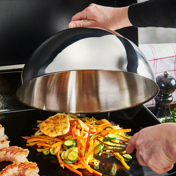 Cloche en inox De Buyer pour plancha