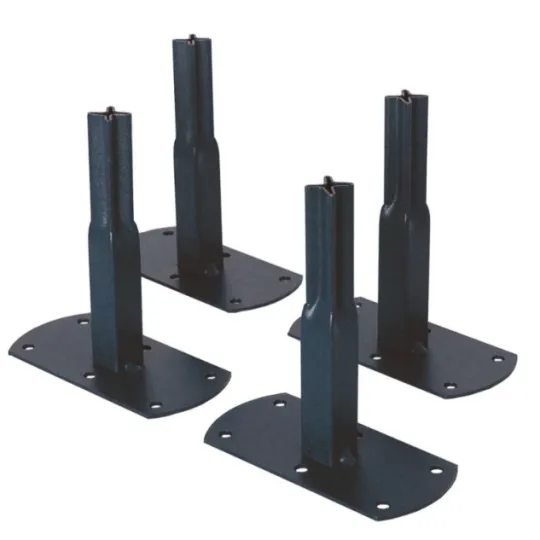 4 Pieds Louis Moulin à visser format carré - 2 finitions