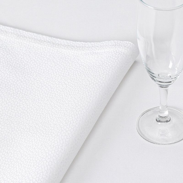 Nappe Offre White coton Le Jacquard Français - 3 dimensions