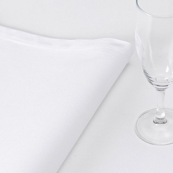 4 serviettes de table Offre White coton Le Jacquard Français - 3 motifs