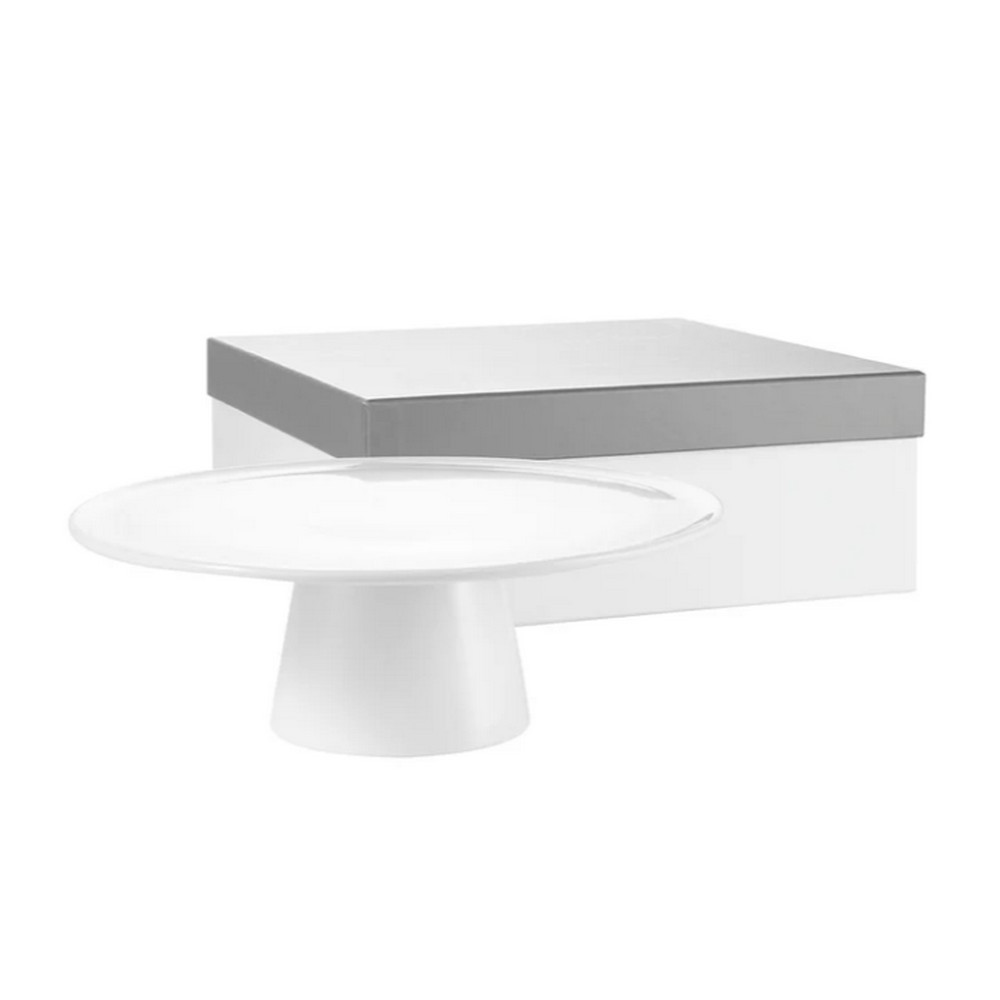 Présentoir à Couverts Blanc + 24 Pièces Inox - Service Neuf Avec Petits Défauts