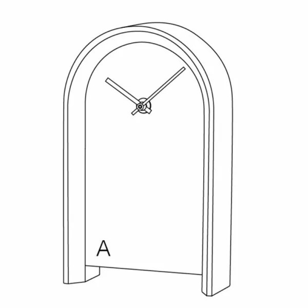 Horloge Arc Drugeot Manufacture chêne massif - 14 coloris