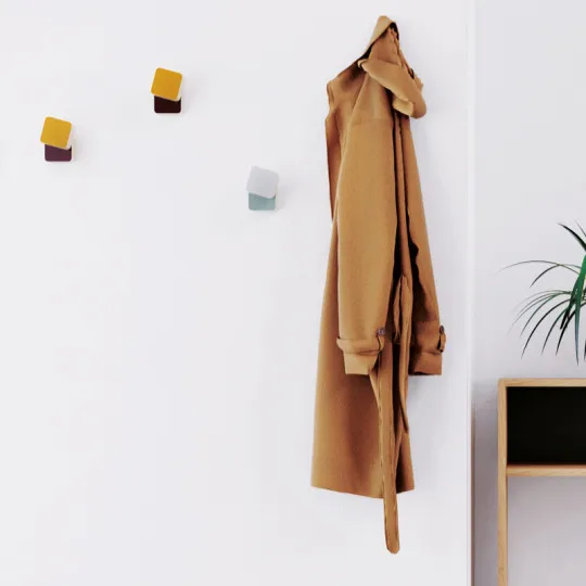 Patère Décarré Drugeot Manufacture chêne massif - 3 coloris 2 finitions