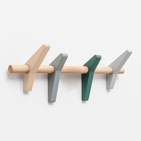 Patère Hirondelle Drugeot Manufacture chêne massif - 2 tailles 2 coloris 2 finitions