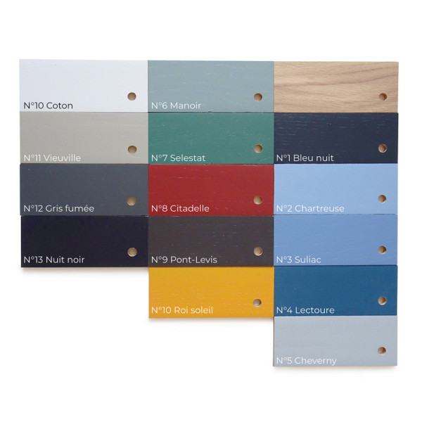 Patère Tronquée Drugeot Manufacture chêne massif - 6 coloris 2 finitions