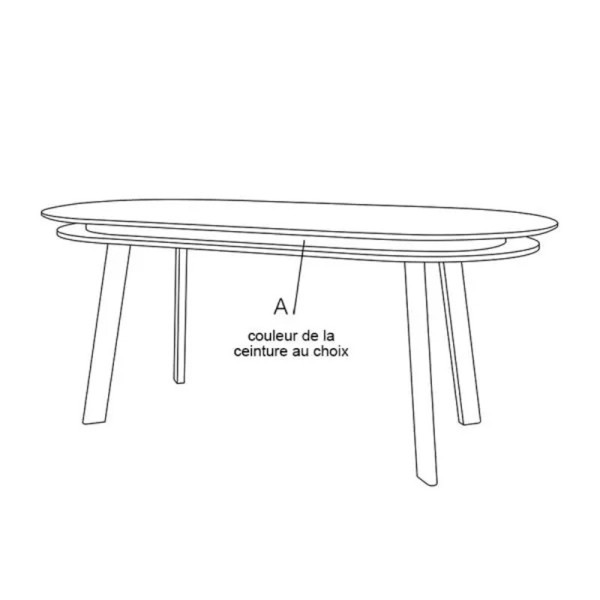 Table à manger extensible Parati Drugeot Manufacture chêne massif - 2 tailles 14 coloris 2 finitions