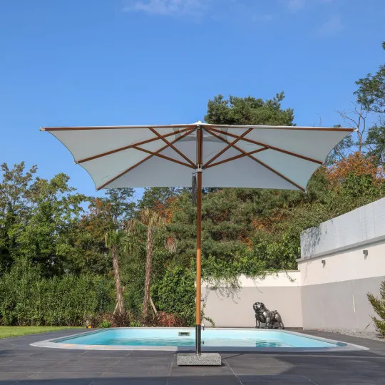 Parasol MÉDICIS carré grand format 3x3m SOLARIUS