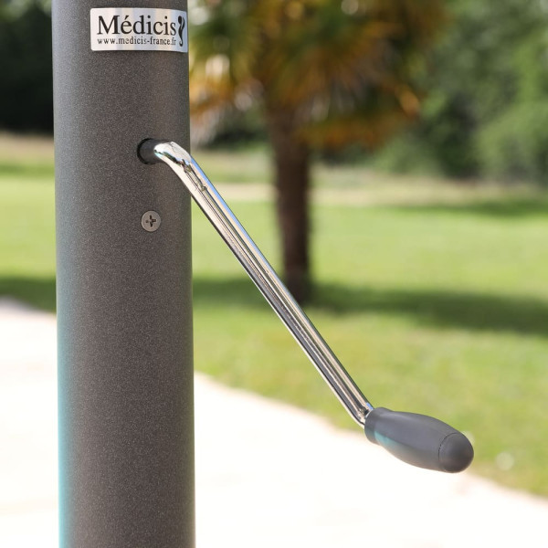 Parasol MÉDICIS carré grand très format 4x4m DELPHINA