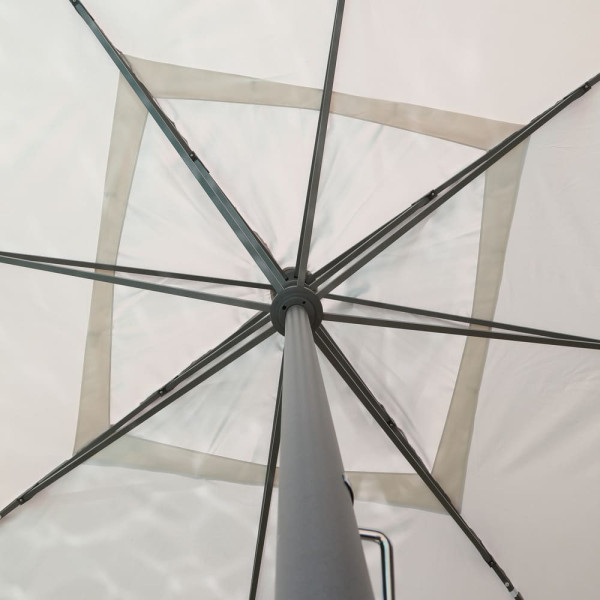 Parasol MÉDICIS carré grand très format 4x4m DELPHINA