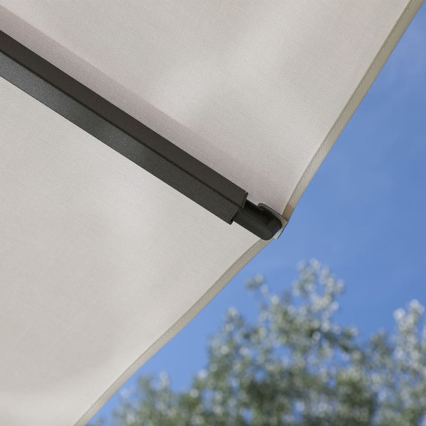 Parasol MÉDICIS carré grand très format 4x4m DELPHINA