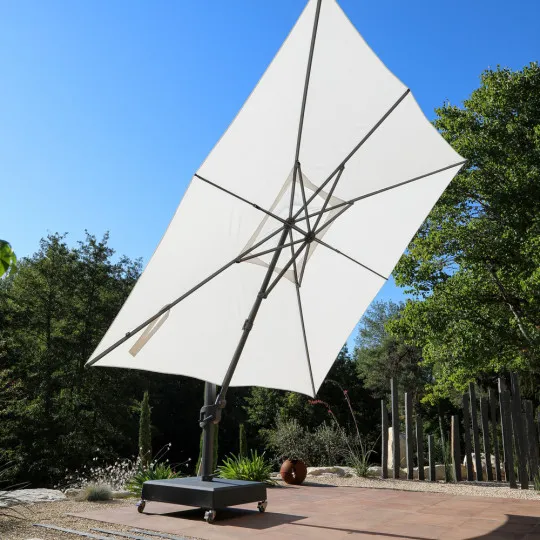 Parasol MÉDICIS déporté XXL 3,5x5m VEGA - 3 coloris