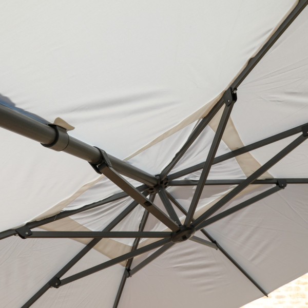 Parasol MÉDICIS déporté XXL 3,5x5m VEGA - 3 coloris