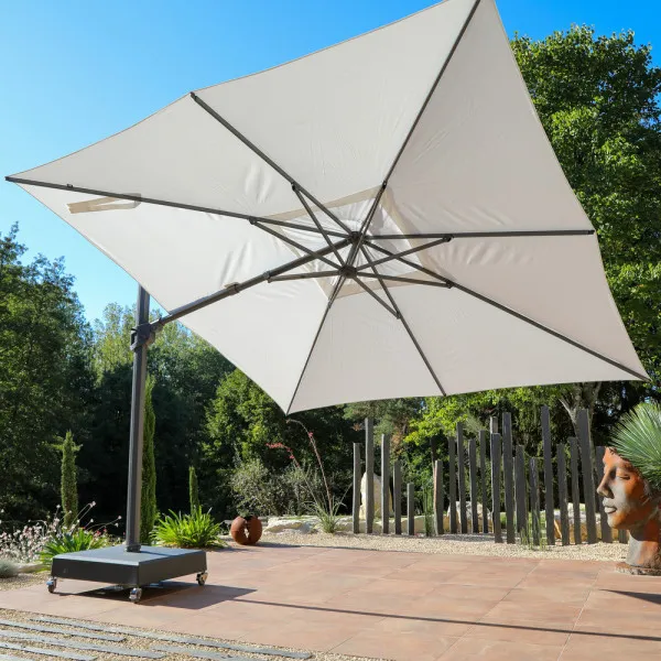 Parasol MÉDICIS déporté XXL 3,5x5m VEGA - 3 coloris