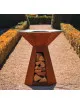 Brasero plancha HEXAGONE Agape 85cm finition corten
