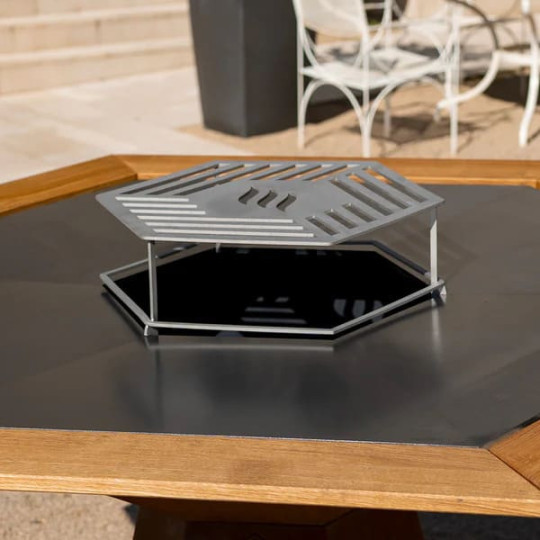 Grille HEXAGONE pour brasero plancha Festin 105cm
