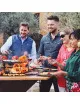 Brasero plancha HEXAGONE Agape 85cm finition corten