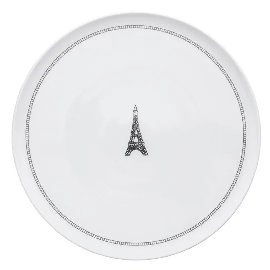 Plat rond à tarte Tour DEGRENNE en porcelaine 32cm