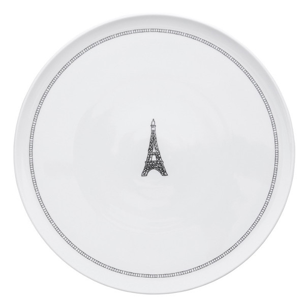 Plat rond à tarte Tour DEGRENNE en porcelaine 32cm