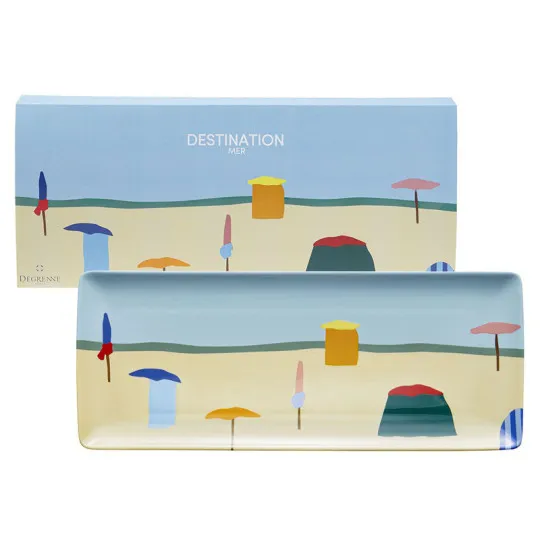 Plats DEGRENNE Destination mer en porcelaine - 3 tailles