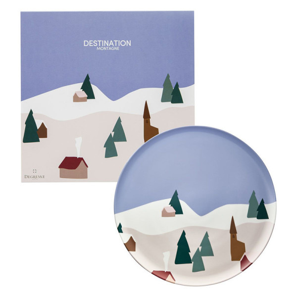 Plats DEGRENNE Destination montagne en porcelaine - 2 tailles