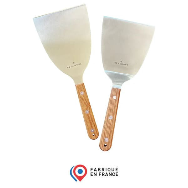Set de 2 spatules HEXAGONE pour brasero plancha