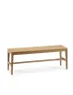 Banc Buzz DASRAS bois chêne ou noyer - 10 finitions 3 tailles
