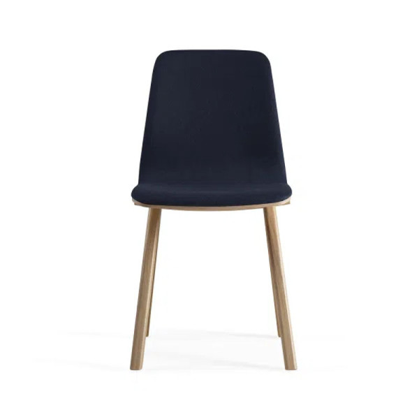 Chaise Chevron Dasras bois chêne et tissu - 9 finitions