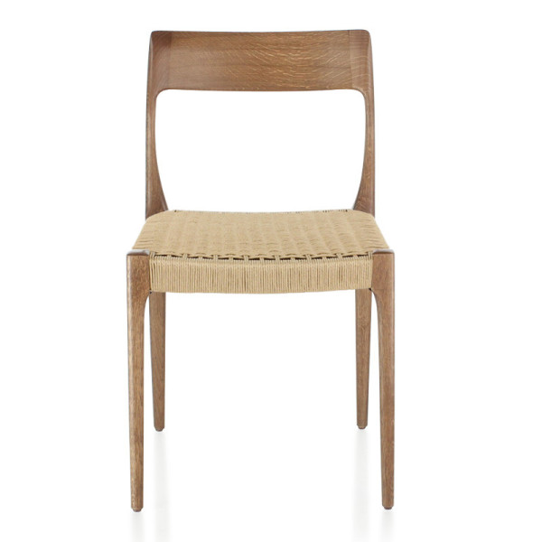 Chaise Zélie Dasras bois frêne et tissu - 9 finitions