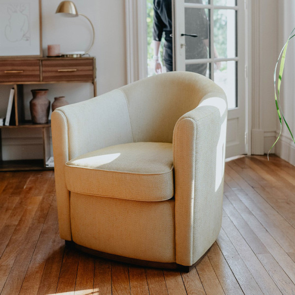 Fauteuil Fumoir Dasras bois chêne noyer ou frêne - 19 finitions