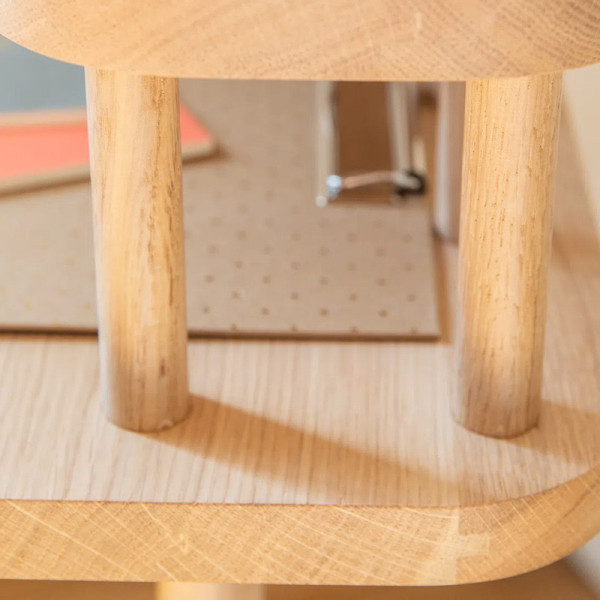 Bureau Odesk Dasras bois chêne ou noyer - 10 finitions 4 dimensions