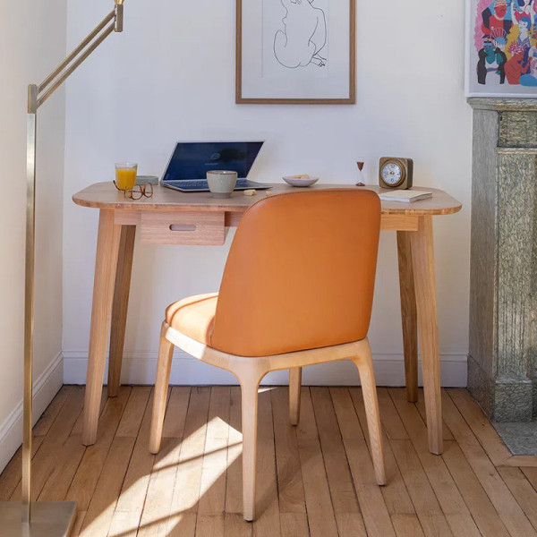 Bureau Snack Dasras bois chêne ou noyer - 10 finitions 2 dimensions