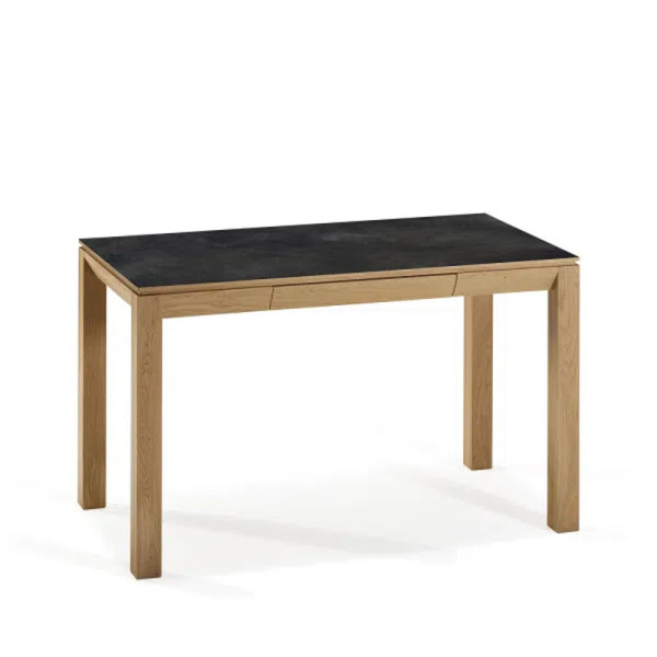 Bureau Clarté Dasras céramique bois chêne ou noyer - 10 finitions 2 dimensions