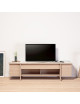 Buffet Meuble TV Stilt Dasras céramique bois chêne ou noyer - 10 finitions