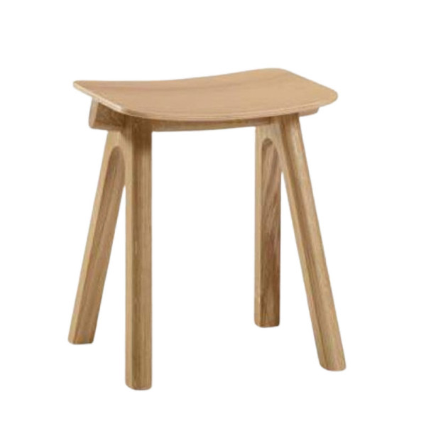 Tabouret Chevron Dasras bois chêne - 9 finitions 3 hauteurs