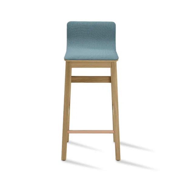 Tabouret Snack Dasras bois chêne et tissu - 9 finitions 3 hauteurs