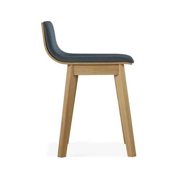 Tabouret Snack Dasras bois chêne et tissu - 9 finitions 3 hauteurs