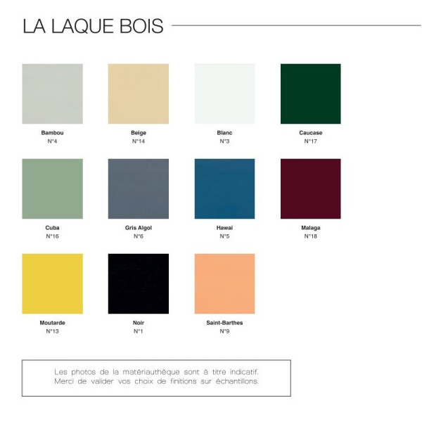 Table basse Liseré Dasras bois chêne ou noyer - 10 finitions 2 tailles