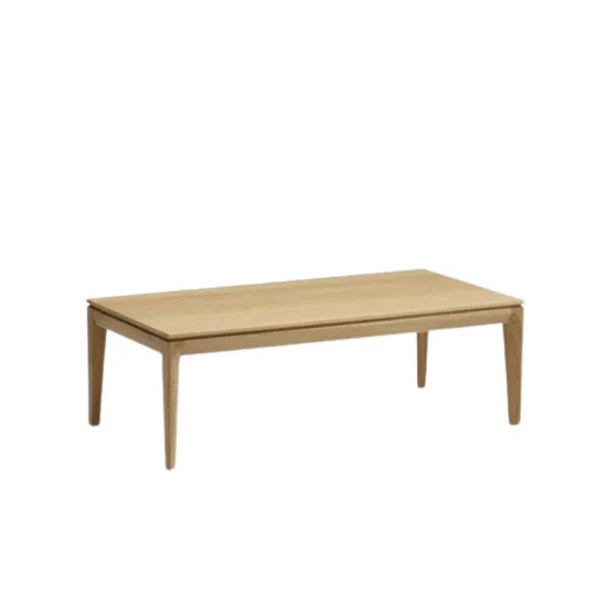 Table basse carrée Buzz Dasras bois chêne ou noyer - 10 finitions 2 tailles
