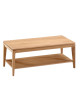 Table basse carrée Buzz Dasras bois chêne ou noyer - 10 finitions 2 tailles