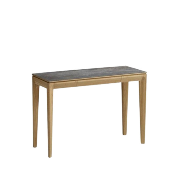Console extensible Buzz Dasras céramique bois chêne ou noyer - 10 finitions 4 tailles