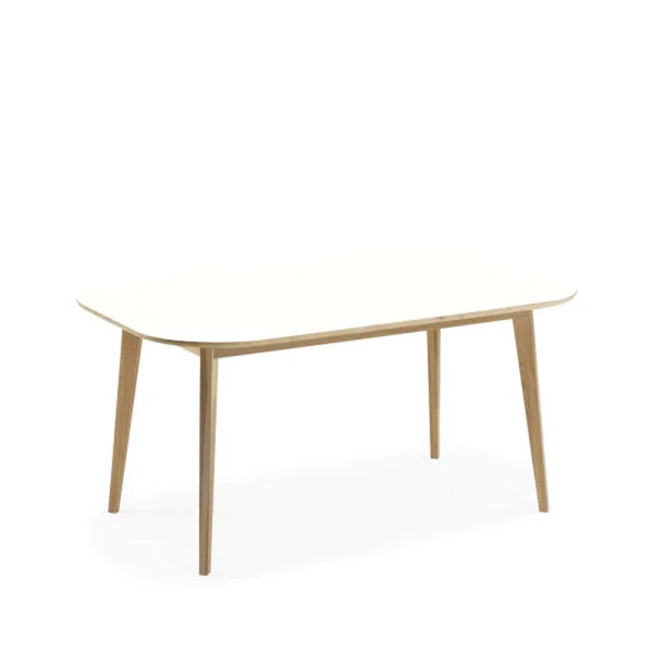 Table à manger fixe Snack Dasras céramique bois chêne ou noyer - 10 finitions 17 tailles